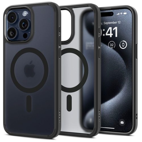 Θήκη Σιλικόνης Spigen Ultra Hybrid Mag με Magsafe για iPhone 15 Pro - Frost Black