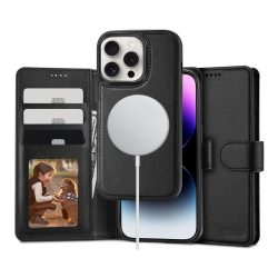 Θήκη Πορτοφόλι Δερματίνης Tech-Protect με Magsafe για iPhone 16 Pro Max - Black