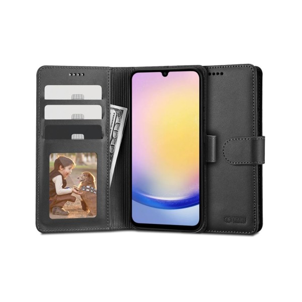 Θήκη Book Tech-Protect Wallet Δερματίνη για Samsung Galaxy A25 5G - Black