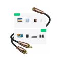 Αντάπτορας Ugreen 2xRCA Male σε 3.5mm Female 1μ. - Black