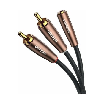 Αντάπτορας Ugreen 2xRCA Male σε 3.5mm Female 1μ. - Black
