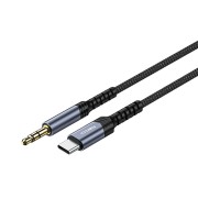 Καλώδιο Ήχου Recci 3.5mm Male σε USB-C 1.2m - Black