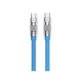 Καλώδιο Φόρτισης Wekome USB-C σε USB-C, 100W, 1m - Blue