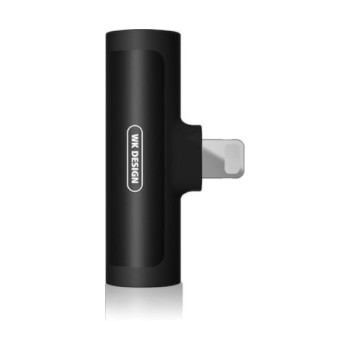 Μετατροπέας Lightning male σε 2x Lightning female Wekome - Black