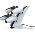 Βάση Φόρτισης Zeroground CH-1500G για 2 Χειριστήρια PS5 με φωτισμό LED - White
