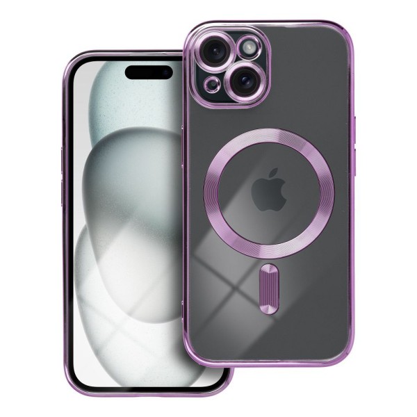 Θήκη Σιλικόνης Tech-Protect Magshine με Magsafe για Apple iPhone 15 - Deep Purple