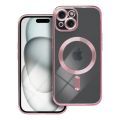 Θήκη Σιλικόνης Tech-Protect Magshine με Magsafe για Apple iPhone 15 - Rose Gold