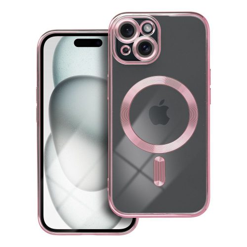 Θήκη Σιλικόνης Tech-Protect Magshine με Magsafe για Apple iPhone 15 - Rose Gold