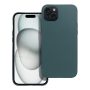Θήκη Σιλικόνης Matte case για iPhone 15 - Forest Green