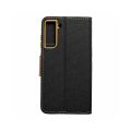 Θήκη Πορτοφόλι Canvas για Samsung Galaxy S21 FE  - Black/ Brown