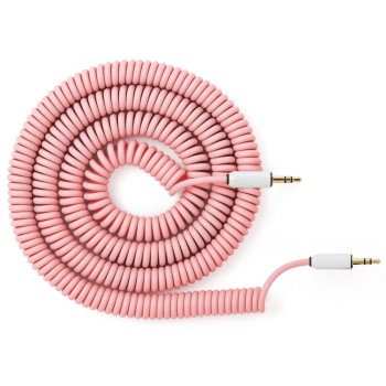 Καλώδιο Ήχου Spiral AUX 3.5mm σε AUX 3.5mm 1.5m - Pink
