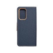 Υφασμάτινη Θήκη Book Canvas για Samsung Galaxy A33 5G - Navy/ Brown