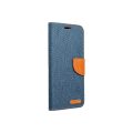 Υφασμάτινη Θήκη Canvas Book για Samsung Galaxy A13 4G - Navy/ Brown