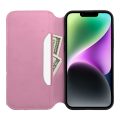 Θήκη Πορτοφόλι Δερματίνης Forcell Dual Pocket holster για Xiaomi 13 Pro - Pink