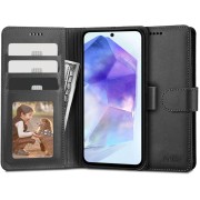 Θήκη Book Tech-Protect Wallet Δερματίνη για Samsung Galaxy A55 5G - Black