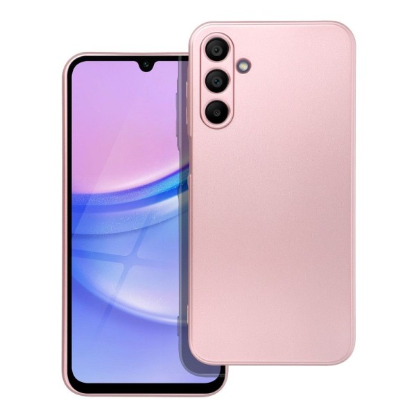 Θήκη Σιλικόνης Metallic για Samsung Galaxy A15 4G / 5G - Pink