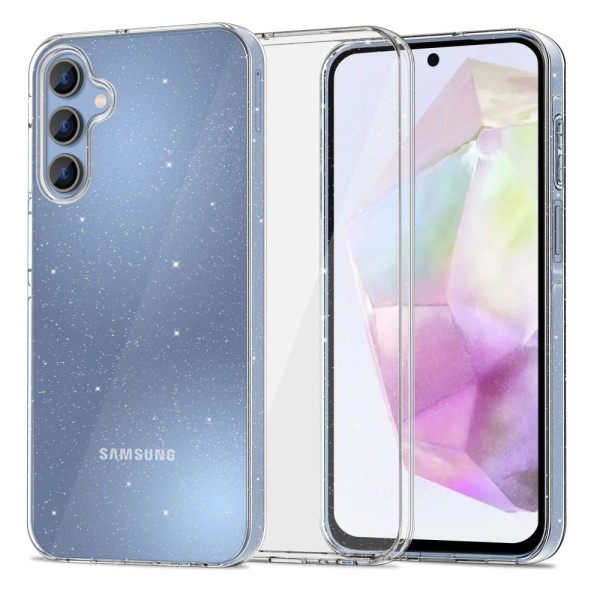 Θήκη Σιλικόνης Tech-Protect Flexair+ για Samsung Galaxy A35 5G - Glitter Clear