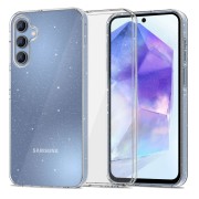 Θήκη Σιλικόνης Tech-Protect Flexair+ για Samsung Galaxy A55 5G - Glitter Clear