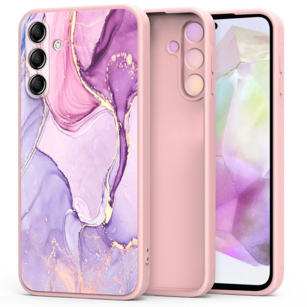 Θήκη Σιλικόνης Tech-Protect Icon για Samsung Galaxy A35 5G - Marble Pink