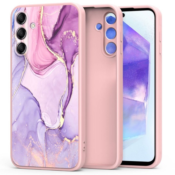 Θήκη Σιλικόνης Tech-Protect Icon για Samsung Galaxy A55 5G - Marble Pink