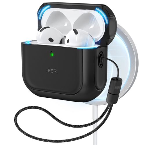 Θήκη Σιλικόνης ESR Orbit Halolock Magsafe για Apple AirPods 4/5- Black