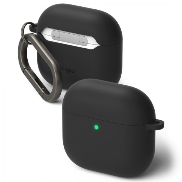 Θήκη Σιλικόνης Ringke Silicone Series για Apple AirPods 4 - Black