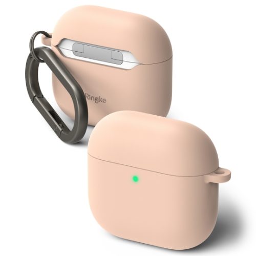 Θήκη Σιλικόνης Ringke Silicone Series για Apple AirPods 4/5 - Pink Sand
