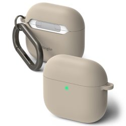 Θήκη Σιλικόνης Ringke Silicone Series για Apple AirPods 4/5 - Stone