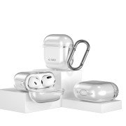 Θήκη Σιλικόνης Tech-Protect Flexair για Apple AirPods 4 - Clear