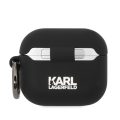 Θήκη Σιλικόνης Karl Lagerfeld 3D Logo NFT  για Apple AirPods 3 - Black