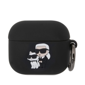 Θήκη Σιλικόνης Karl Lagerfeld 3D Logo NFT  για Apple AirPods 3 - Black