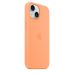 Θήκη Σιλικόνης Apple με Magsafe για Apple iPhone 15 - Orange Sorbet
