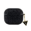 Θήκη Guess Rhinestones Triangle Metal Logo για Apple AirPods 3 - Black