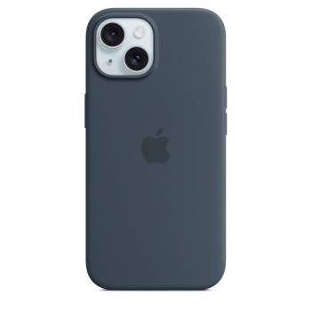 Θήκη Σιλικόνης Apple με Magsafe για Apple iPhone 15 - Storm Blue
