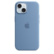 Θήκη Σιλικόνης Apple με Magsafe για Apple iPhone 15 - Winter Blue