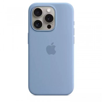 Θήκη Σιλικόνης Apple με Magsafe για Apple iPhone 15 Pro - Winter Blue