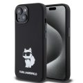 Θήκη Σιλικόνης Karl Lagerfeld Liquid Silicone Choupette NFT για Apple iPhone 15 - Black