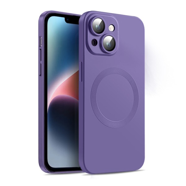 Θήκη Σιλικόνης Orso Magsafe Camera Lens για Apple iPhone 14 - Purple