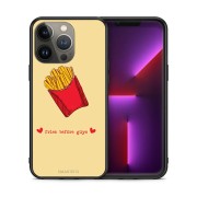 Σκληρή Θήκη Smartfits Fries Before Guys Back Cover για Apple iPhone 13 Pro Max - Yellow