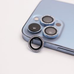 Tempered Glass Πίσω Κάμερας OEM 3 in 1 για Apple iPhone 11 / 11 Pro / 11 Pro Max / 12 / 12 Pro - Glitter Sierra Blue