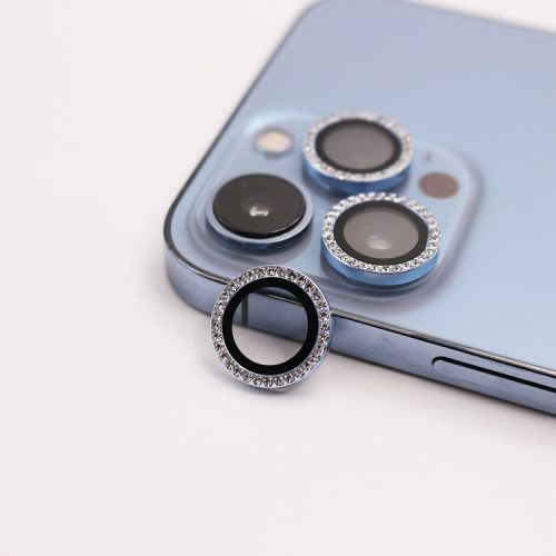 Tempered Glass Πίσω Κάμερας OEM 3 in 1 για Apple iPhone 11 / 11 Pro / 11 Pro Max / 12 / 12 Pro - Glitter Sierra Blue