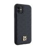 Θήκη Δερματίνης DKNY Repeat Pattern Stack Logo με Magsafe για Apple iPhone 11 - Black