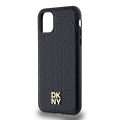 Θήκη Δερματίνης DKNY Repeat Pattern Stack Logo με Magsafe για Apple iPhone 11 - Black