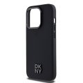 Θήκη Σιλικόνης & Δερματίνης DKNY Stack Logo Back για Apple iPhone 14 Pro - Black