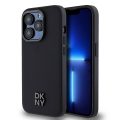 Θήκη Σιλικόνης & Δερματίνης DKNY Stack Logo Back για Apple iPhone 14 Pro - Black