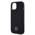 Θήκη Σιλικόνης & Δερματίνης DKNY Stack Logo για Apple iPhone 14 - Black