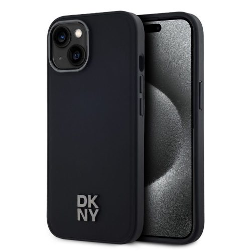 Θήκη Σιλικόνης & Δερματίνης DKNY Stack Logo για Apple iPhone 14 - Black