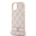 Σκληρή Θήκη DKNY PU Leather Checkered Pattern Stripe για Apple iPhone 13 - Pink