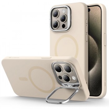 Θήκη Σιλικόνης ESR Cloud Stash Stand με Magsafe για iPhone 15 Pro Max - Light Tan