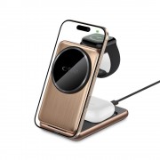 Tech Protect Ασύρματος Φορτιστής QI15W A42 3 σε 1 με MagSafe - Desert Gold